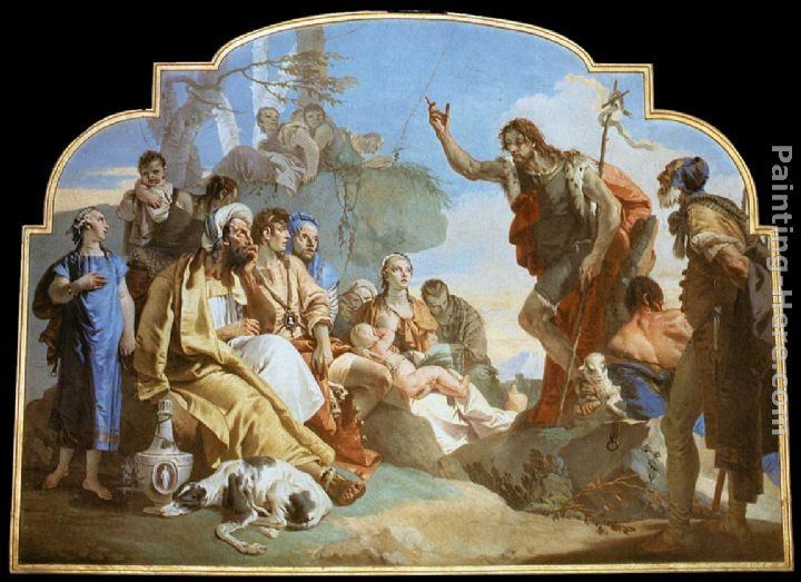 Giovanni Battista Tiepolo John the Baptist Preaching
